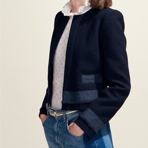 Claudie Pierlot Matching Set - Navy Blazer size 38 and matching skirt size 36